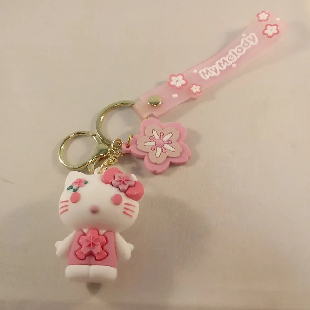 My Melody Hello Kitty Key Chain Key Ring Cute Figurine Character Keychain